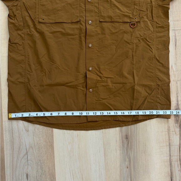 REI Co-op Savanna Trails Light Weight Long Sleeve Snap Button Hiking Shirt Brown - Picture 15 of 16